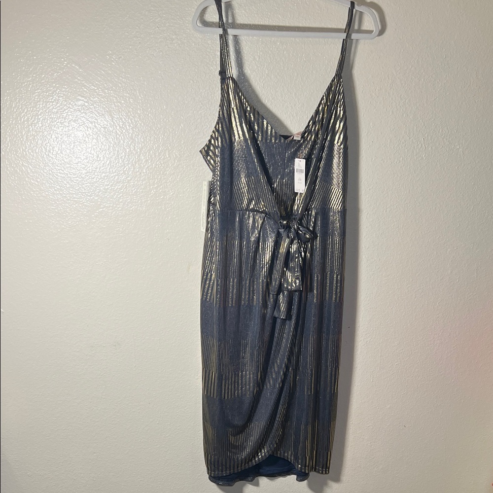 Hutch Gold and Black Midi Dress size 16W plus - Picture 2 of 12